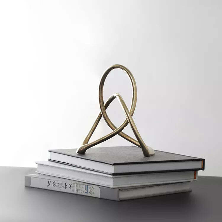 Viviendo Infinity Art Sculpture Infinity Desktop ornament - Gold