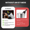 ADIVO Portable Wine Chiller Cooler Electric, Wine Chillers Bucket Storage for 750ml Square Grey