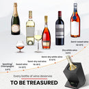 ADIVO Portable Wine Chiller Cooler Electric, Wine Chillers Bucket Storage for 750ml Square Grey