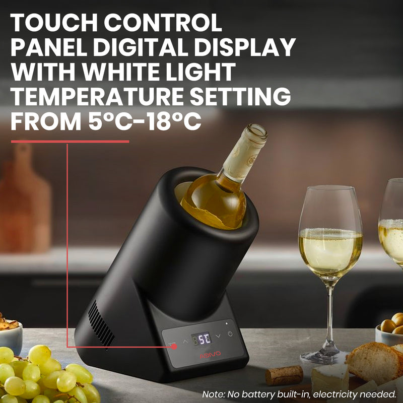 touch control panel temperature setting for adivo wine chiller