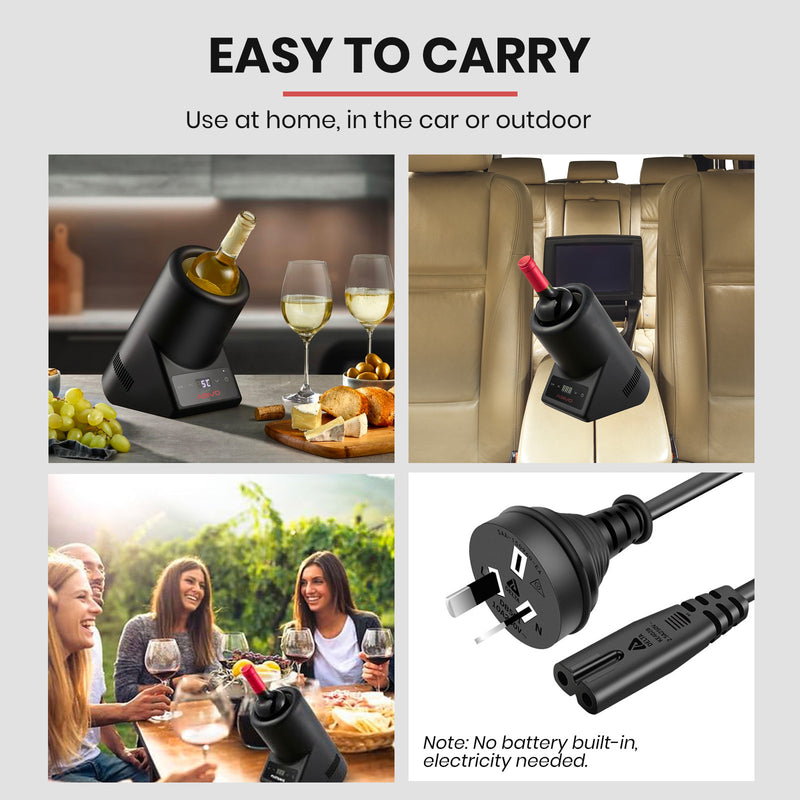easy to carry portable wine cooler
