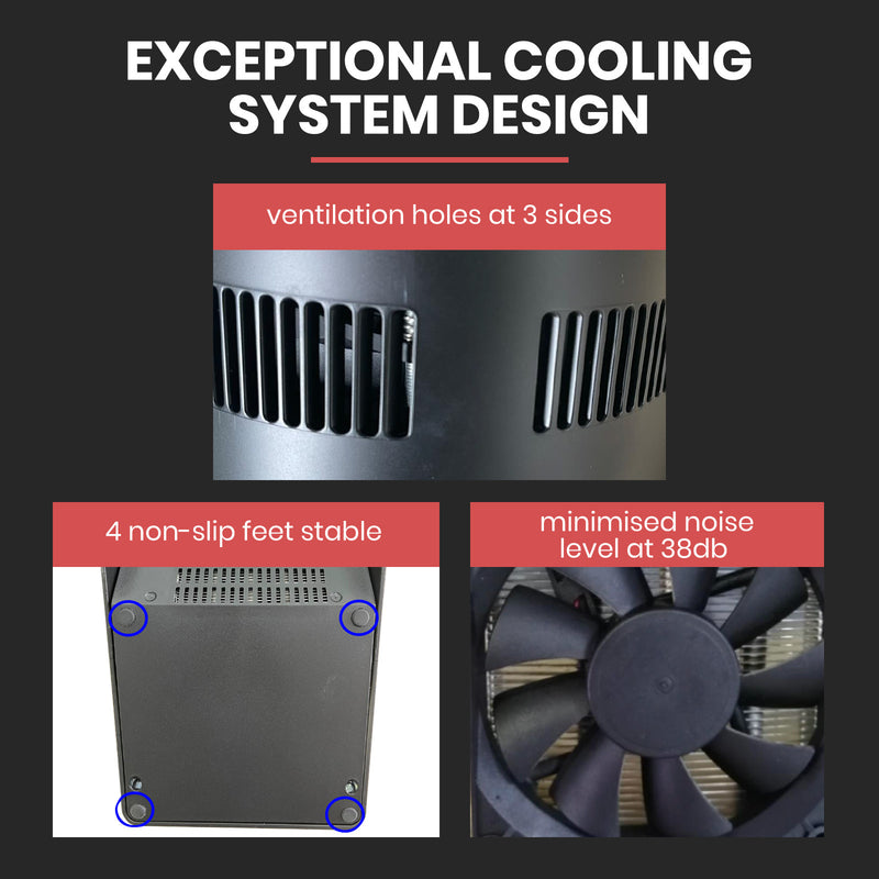 exceptional cooling system design for adivo electric wine chiller cooler