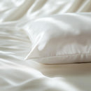 Faunna 100% 6A Mulberry Silk & Tencel Dual-Sided Pillowcase, Soft Anti Wrinkle for Hair and Skin (Queen Size 20"x30", White)