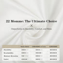 Faunna Luxury 100% Pure 6A Grade Mulberry Silk Pillowcase for Hair & Skin Care, 22 Momme Hypoallergenic Pillow Case Cover with Zipper (Queen Size 20"x30", White)