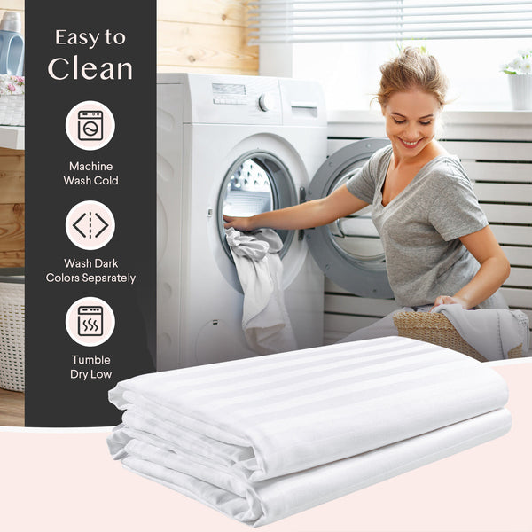 FAUNNA 600TC 100% Cotton Pillow Protectors, King Size (20x36), 2 Pack, Oeko-TEX Certified, Hotel Grade Pillow Cover with Silent Zipper, Zip Up Pillow Cases, White