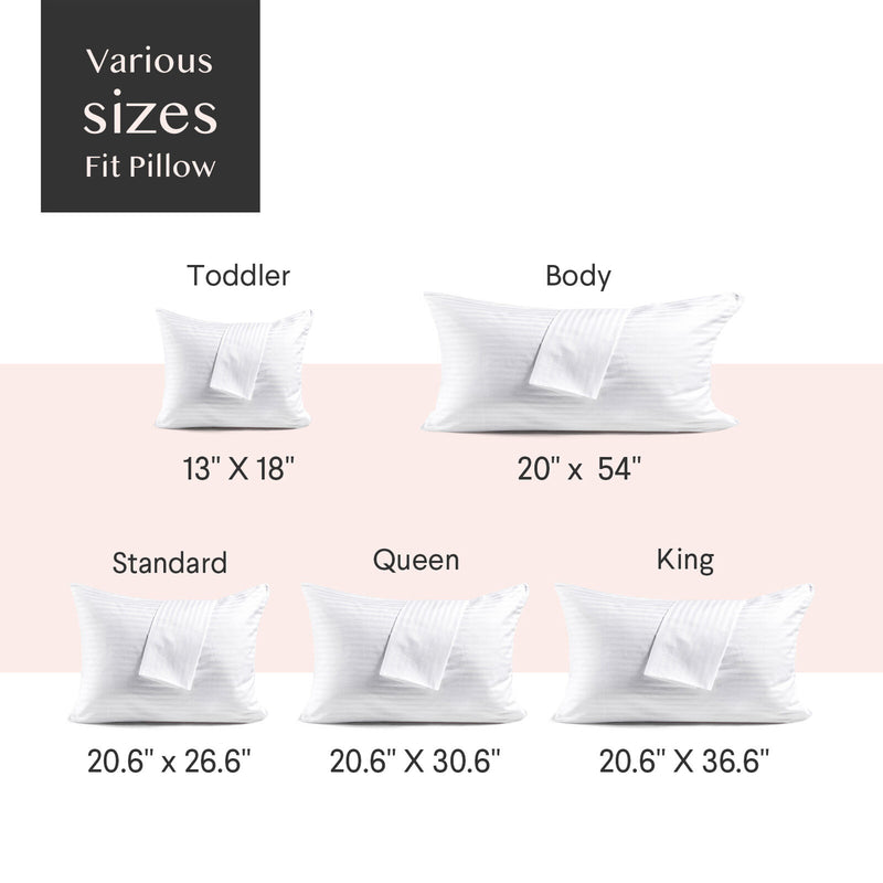 FAUNNA 600TC 100% Cotton Pillow Protectors, King Size (20x36), 2 Pack, Oeko-TEX Certified, Hotel Grade Pillow Cover with Silent Zipper, Zip Up Pillow Cases, White