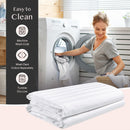 FAUNNA 600TC 100% Cotton Pillow Protectors, King Size (20x36), 2 Pack, Oeko-TEX Certified, Hotel Grade Pillow Cover with Silent Zipper, Zip Up Pillow Cases, White