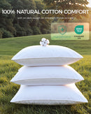 FAUNNA 100% Cotton Pillow Protectors, Bed Bug Proof, Hypoallergenic, Featuring Antimicrobial Product Protection for Enhanced Freshness, Premium Breathable Zippered Protectors