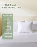 FAUNNA 100% Cotton Pillow Protectors, Bed Bug Proof, Hypoallergenic, Featuring Antimicrobial Product Protection for Enhanced Freshness, - Premium Breathable Zippered Protectors