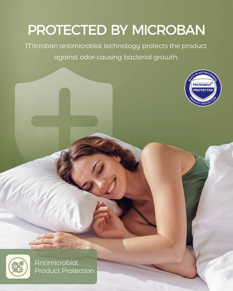 FAUNNA 100% Cotton Pillow Protectors, Bed Bug Proof, Hypoallergenic, Featuring Antimicrobial Product Protection for Enhanced Freshness, - Premium Breathable Zippered Protectors