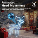 CarolCraft Animated Christmas Reindeer LED Lighted Xmas Decoration with Motions
