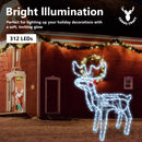 CarolCraft Animated Christmas Reindeer LED Lighted Xmas Decoration with Motions