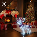 CarolCraft Animated Christmas Reindeer LED Lighted Xmas Decoration with Motions