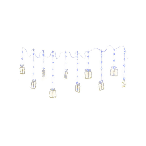 CarolCraft 5M Christmas Lights Icicle String Light with Hanging Gift Box 160 LED