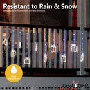 CarolCraft 5M Christmas Lights Icicle String Light with Hanging Gift Box 160 LED