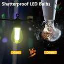 CarolCraft 5m Outdoor String Lights Smart RGB LED Festoon Light Patio Waterproof