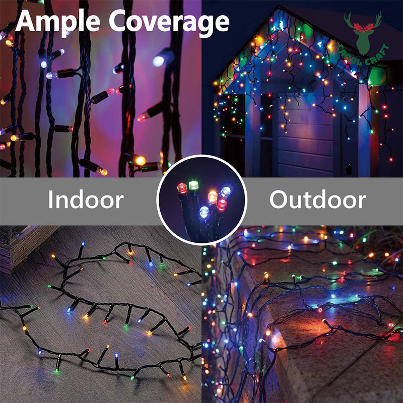 CarolCraft 15M Christmas String Lights 300 LED Party Wedding Festival Garden