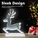 CarolCraft 50cm LED Infinity 3D Mirror Standing Reindeer with Base Christmas Light Decoration