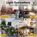 CarolCraft 50cm LED Infinity 3D Mirror Standing Reindeer with Base Christmas Light Decoration