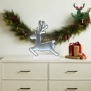 CarolCraft 50cm LED Infinity 3D Mirror Standing Reindeer with Base Christmas Light Decoration