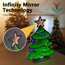 CarolCraft 98cm LED Infinity 3D Mirror Christmas Tree Xmas Light Decoration Home Party