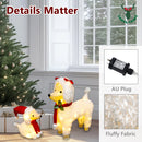 CarolCraft Christmas Lights 60 LED Fairy Light Dogs Outdoor Home Decorations 3D