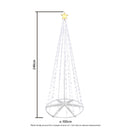 CarolCraft Christmas Lights 318 LED Fairy Light Tree 2.4m Outdoor Home Decorations 3D