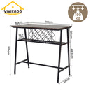 Viviendo Bench Seating Dining Table Bar Table Dining Set Industrial Style