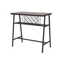Viviendo Dining Table, Bar Table with Wine Storage Rack - Industrial Style