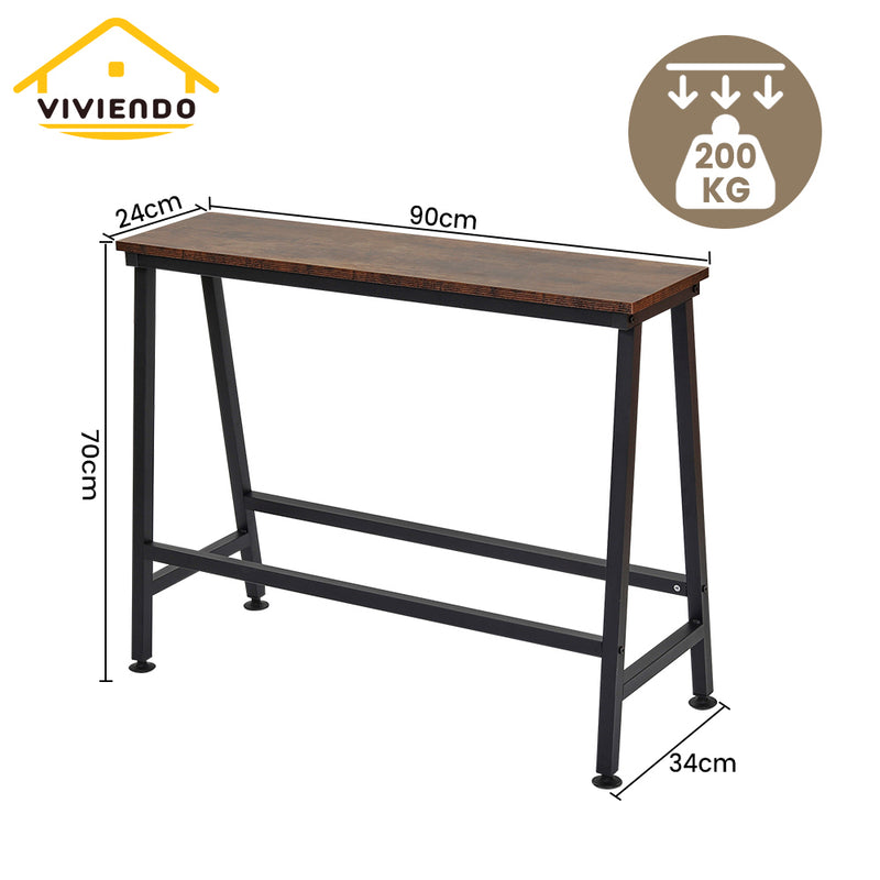Viviendo Bench Seating Dining Table Bar Table Dining Set Industrial Style