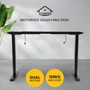 Viviendo Dual Motorised Height Adjustable Desk Frame - Black