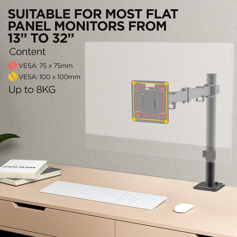 Viviendo Steel Desk Stand and Monitor arm - Single Monitor Mounts