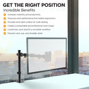 Viviendo Steel Desk Stand and Monitor arm in Single or Dual Monitor Mounts