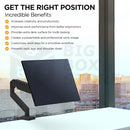 Viviendo Gas Spring Desk Stand and Monitor arm in Single Steel Monitor Mounts