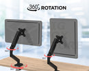 Viviendo Gas Spring Desk Stand and Monitor arm in Single Steel Monitor Mounts