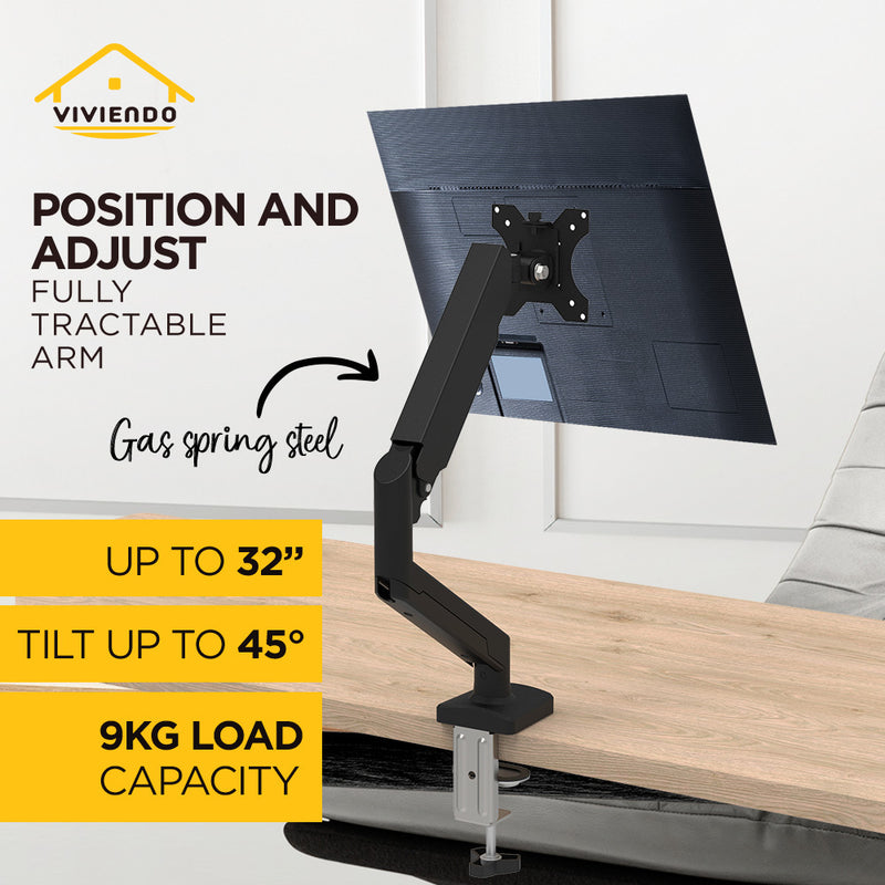 Viviendo Gas Spring Desk Stand and Monitor arm