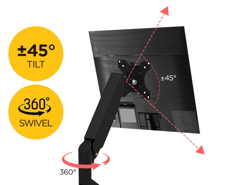 Viviendo Gas Spring Desk Stand and Monitor arm