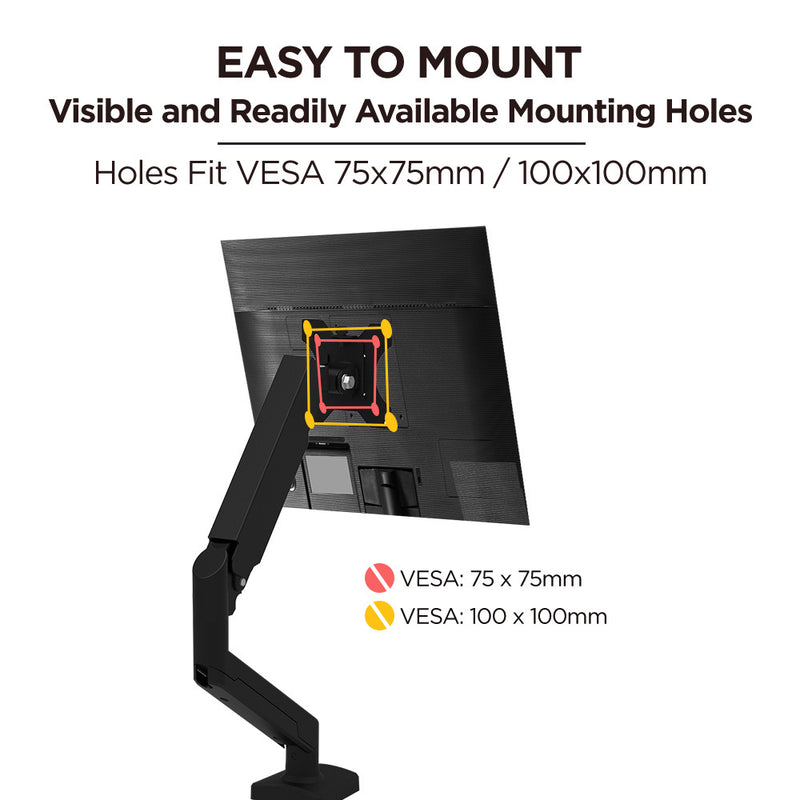 Viviendo Gas Spring Desk Stand and Monitor arm