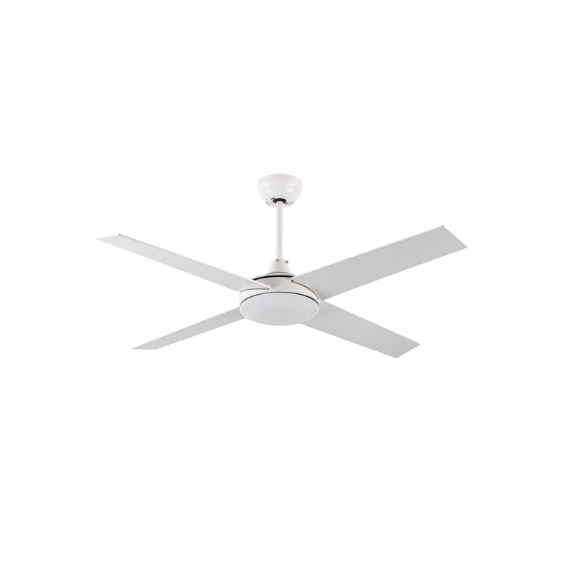 Viviendo 52 Inch 4 Blade Whisper AC Ceiling Fan with 3 Speed Remote Control - White