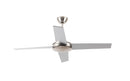 Viviendo 52 Inch 4 Blade Whisper AC Ceiling Fan with 3 Speed Remote Control - Silver