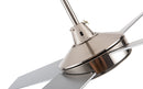 Viviendo 52 Inch 4 Blade Whisper AC Ceiling Fan with 3 Speed Remote Control - Silver