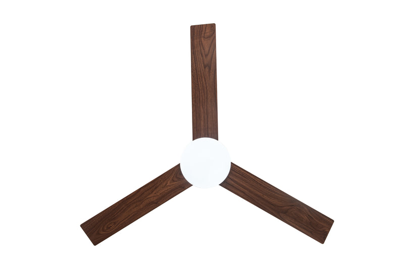 Viviendo 52 Inch 3 Blade Whisper AC Ceiling Fan with LED Light with 3 Speed Remote Control - Brown