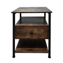 Viviendo Side Table Bedside table with 1 drawer Industrial Style Steel and Wood