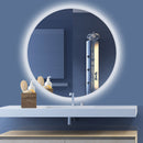 Viviendo 60cm Round LED Mirror Anti-Fog Wall Mounted Bathroom Vanity Dimmable LED Light with Touch Switch