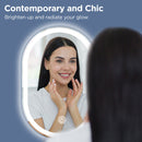 Viviendo LED Bathroom Oval Vanity Mirror Light Dimmable Anti-Fog Wall Mounted Touch switch Mirror Light