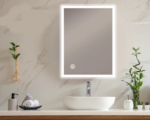 Viviendo LED Bathroom Rectangular Vanity Mirror Light Dimmable Anti-Fog Wall Mounted Touch switch Mirror Light