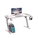 Odyssey8 1.4m Gaming Desk Office Table Desktop with LED light & Effects - Pink