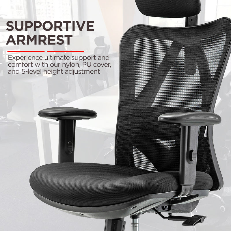 SIHOO M18 Ergonomic Office Chair Computer Desk Chair with Adjustable Headrest Backrest and Armrest