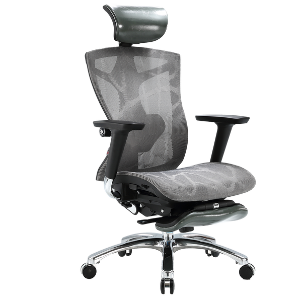 SIHOO V1 Ergonomics Executive Office Chair with Footrest - Grey