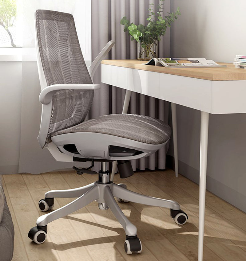 SIHOO M59 Mesh Seat Ergonomic Office Chair with Adjustable Lumbar Support and Armrest - Grey